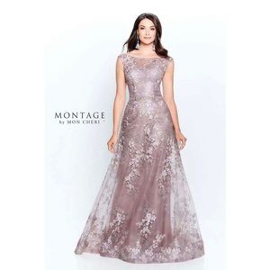 Montage by Mon Cheri Mother of the Bride Dress in Pink Topaz